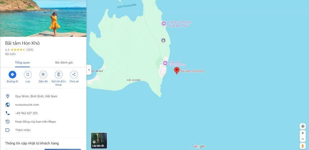 Hòn Khô ở đâu? Hòn Khô thuộc xã Nhơn Hải, chỉ cách trung tâm thành phố Quy Nhơn khoảng 20km (Nguồn: Internet)